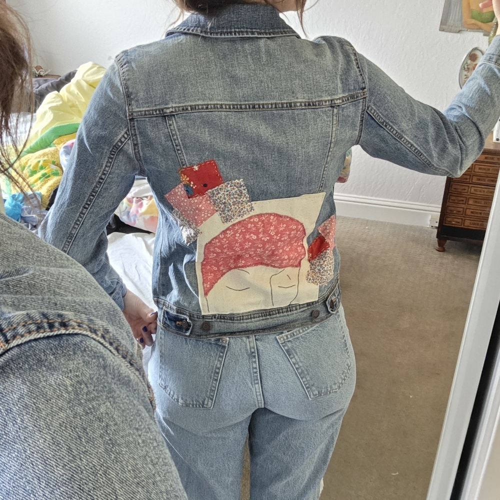 Upscaled Patchwork Jean Jacket - image 1